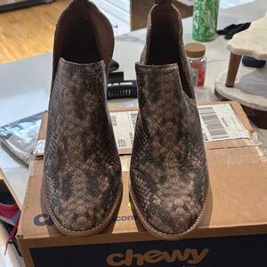 Jeffrey Campbell Textured Brown Boots